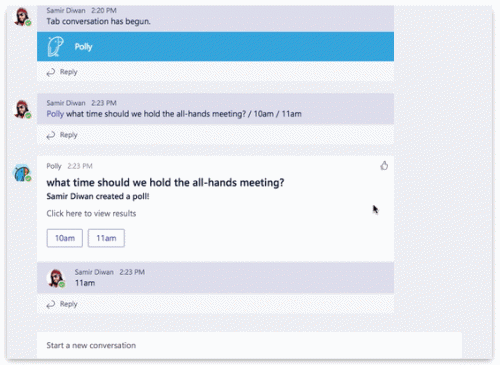PollyBot-Microsoft-Teams-DQSconsulting