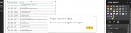 Import custom visual