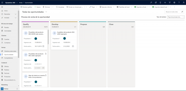 Optimizar el tiempo con Kanban Board en Dynamics 365 for Sales
