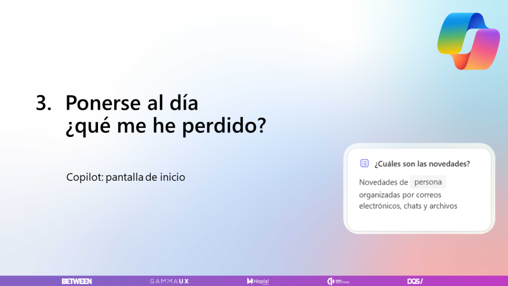 Ponerse al día, ¿qué me he perdido?