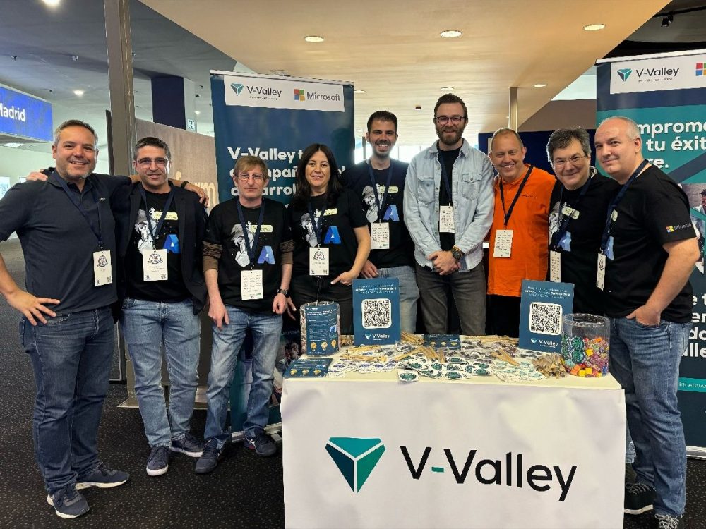 DQS apoyando a V-Valley en el Global Azure Day 2024: Noé Villar, Jorge Girol, Salvador Martinez Ortega, Sonia López Franco, Alejandro Rodriguez Sarria, Melchor Barja Pinel, Ramón Rautenstrauch, Rafael Barbas Melchor y Carlos Méndez Reyes.