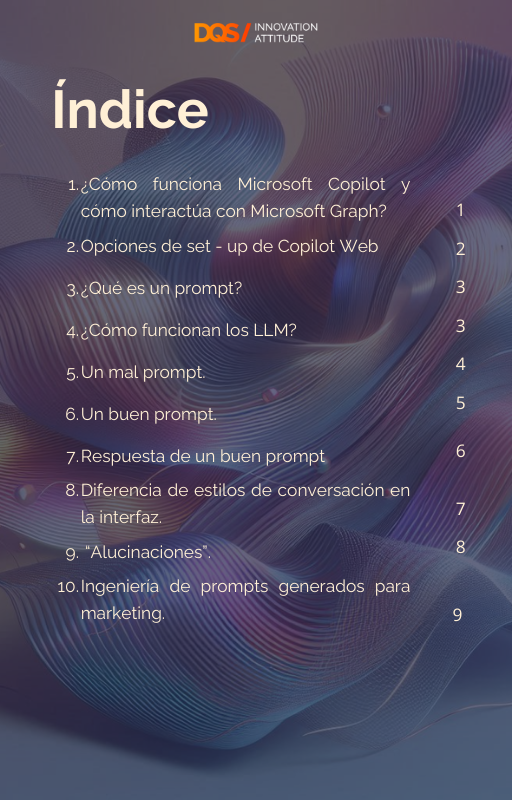 Índice del ebook "Generación de prompts para IA"