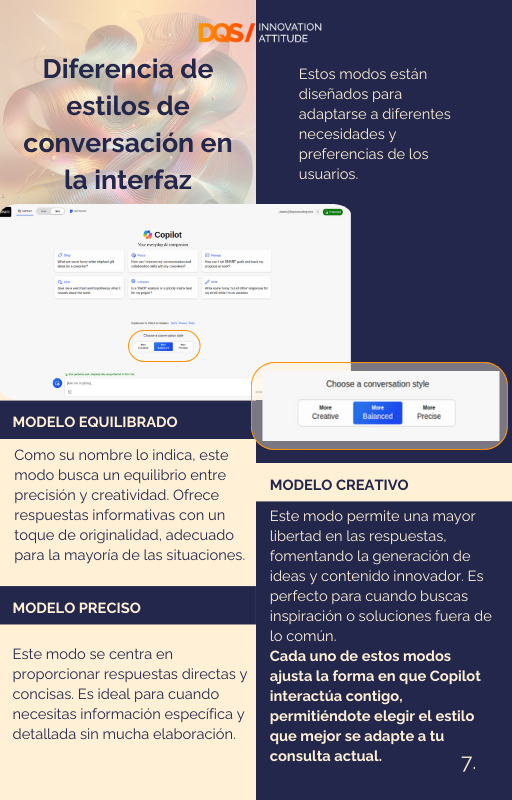 Diferencia de estilos de conversación en la interfaz